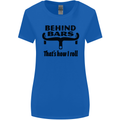 Behind Bars That's How I Roll Cycling Womens Wider Cut T-Shirt Royal Blue