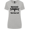 Behind Bars That's How I Roll Cycling Womens Wider Cut T-Shirt Sports Grey