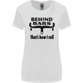 Behind Bars That's How I Roll Cycling Womens Wider Cut T-Shirt White