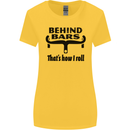 Behind Bars That's How I Roll Cycling Womens Wider Cut T-Shirt Yellow