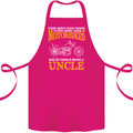 Being An Uncle Biker Motorcycle Motorbike Cotton Apron 100% Organic Pink