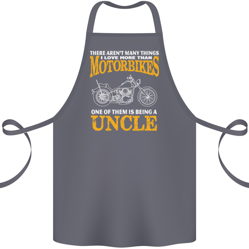 Being An Uncle Biker Motorcycle Motorbike Cotton Apron 100% Organic Steel