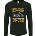 Being An Uncle Biker Motorcycle Motorbike Mens Long Sleeve T-Shirt Black