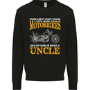 Being An Uncle Biker Motorcycle Motorbike Mens Sweatshirt Jumper Black