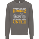 Being An Uncle Biker Motorcycle Motorbike Mens Sweatshirt Jumper Charcoal