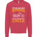 Being An Uncle Biker Motorcycle Motorbike Mens Sweatshirt Jumper Heliconia