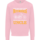 Being An Uncle Biker Motorcycle Motorbike Mens Sweatshirt Jumper Light Pink