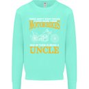 Being An Uncle Biker Motorcycle Motorbike Mens Sweatshirt Jumper Peppermint