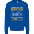 Being An Uncle Biker Motorcycle Motorbike Mens Sweatshirt Jumper Royal Blue