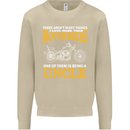 Being An Uncle Biker Motorcycle Motorbike Mens Sweatshirt Jumper Sand
