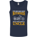 Being An Uncle Biker Motorcycle Motorbike Mens Vest Tank Top Navy Blue