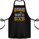 Being a Dad Biker Motorcycle Motorbike Cotton Apron 100% Organic Black