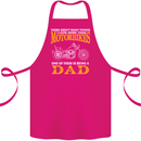 Being a Dad Biker Motorcycle Motorbike Cotton Apron 100% Organic Pink