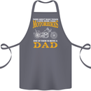 Being a Dad Biker Motorcycle Motorbike Cotton Apron 100% Organic Steel