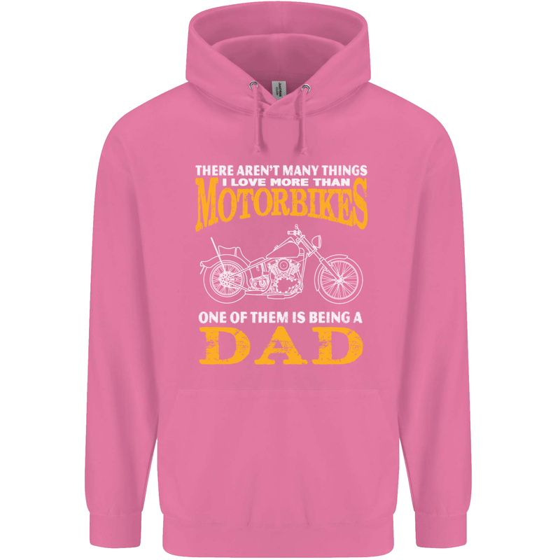 Being a Dad Biker Motorcycle Motorbike Mens 80% Cotton Hoodie Azelea
