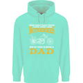 Being a Dad Biker Motorcycle Motorbike Mens 80% Cotton Hoodie Peppermint