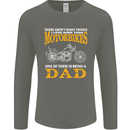 Being a Dad Biker Motorcycle Motorbike Mens Long Sleeve T-Shirt Charcoal