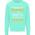 Being a Dad Biker Motorcycle Motorbike Mens Sweatshirt Jumper Peppermint