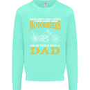 Being a Dad Biker Motorcycle Motorbike Mens Sweatshirt Jumper Peppermint