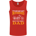 Being a Dad Biker Motorcycle Motorbike Mens Vest Tank Top Red
