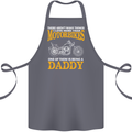 Being a Daddy Biker Motorcycle Motorbike Cotton Apron 100% Organic Steel