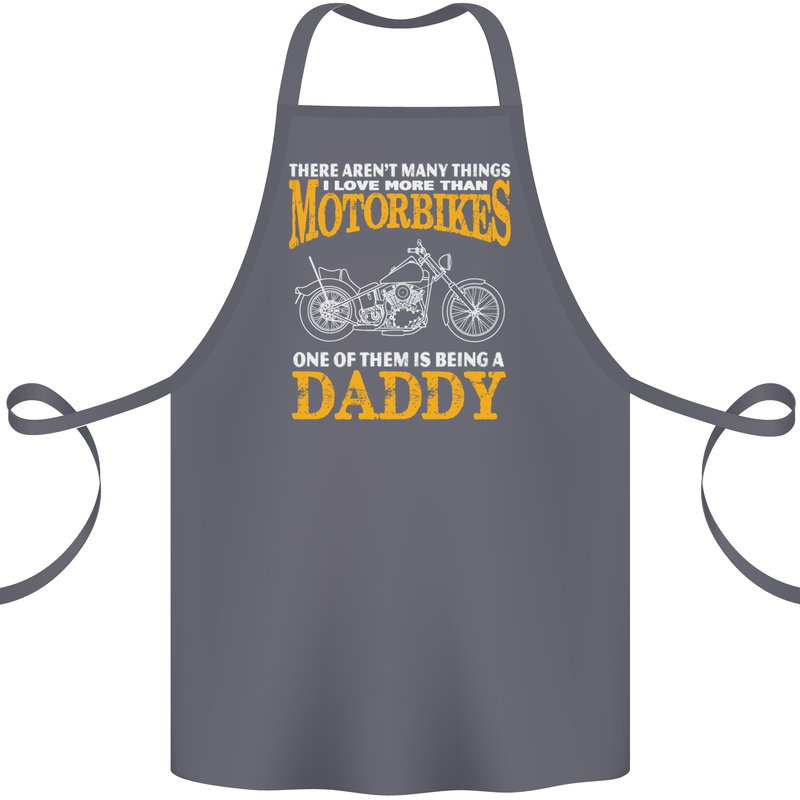Being a Daddy Biker Motorcycle Motorbike Cotton Apron 100% Organic Steel
