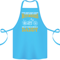 Being a Daddy Biker Motorcycle Motorbike Cotton Apron 100% Organic Turquoise