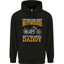 Being a Daddy Biker Motorcycle Motorbike Mens 80% Cotton Hoodie Black