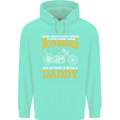 Being a Daddy Biker Motorcycle Motorbike Mens 80% Cotton Hoodie Peppermint