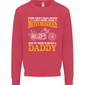Being a Daddy Biker Motorcycle Motorbike Mens Sweatshirt Jumper Heliconia
