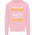 Being a Daddy Biker Motorcycle Motorbike Mens Sweatshirt Jumper Light Pink