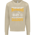 Being a Daddy Biker Motorcycle Motorbike Mens Sweatshirt Jumper Sand