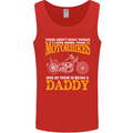 Being a Daddy Biker Motorcycle Motorbike Mens Vest Tank Top Red