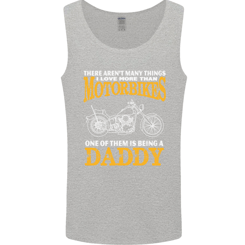 Being a Daddy Biker Motorcycle Motorbike Mens Vest Tank Top Sports Grey