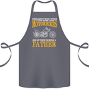 Being a Father Biker Motorcycle Motorbike Cotton Apron 100% Organic Steel