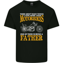 Being a Father Biker Motorcycle Motorbike Mens Cotton T-Shirt Tee Top Black