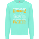 Being a Father Biker Motorcycle Motorbike Mens Sweatshirt Jumper Peppermint