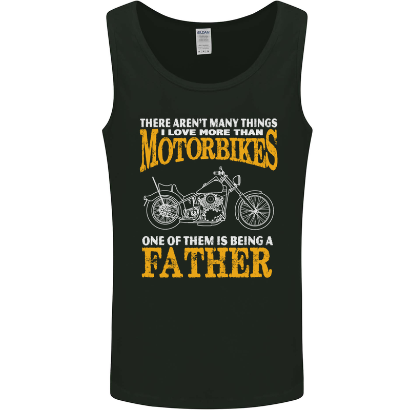 Being a Father Biker Motorcycle Motorbike Mens Vest Tank Top Black