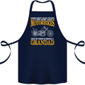 Being a Grandad Biker Motorcycle Motorbike Cotton Apron 100% Organic Navy Blue