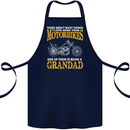 Being a Grandad Biker Motorcycle Motorbike Cotton Apron 100% Organic Navy Blue