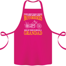 Being a Grandad Biker Motorcycle Motorbike Cotton Apron 100% Organic Pink