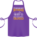 Being a Grandad Biker Motorcycle Motorbike Cotton Apron 100% Organic Purple