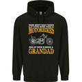 Being a Grandad Biker Motorcycle Motorbike Mens 80% Cotton Hoodie Black