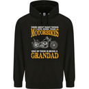 Being a Grandad Biker Motorcycle Motorbike Mens 80% Cotton Hoodie Black