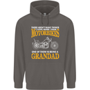 Being a Grandad Biker Motorcycle Motorbike Mens 80% Cotton Hoodie Charcoal