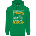 Being a Grandad Biker Motorcycle Motorbike Mens 80% Cotton Hoodie Irish Green