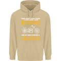 Being a Grandad Biker Motorcycle Motorbike Mens 80% Cotton Hoodie Sand