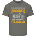 Being a Grandad Biker Motorcycle Motorbike Mens Cotton T-Shirt Tee Top Charcoal