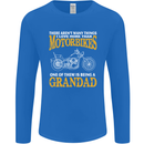 Being a Grandad Biker Motorcycle Motorbike Mens Long Sleeve T-Shirt Royal Blue