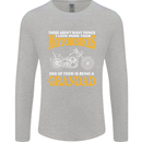 Being a Grandad Biker Motorcycle Motorbike Mens Long Sleeve T-Shirt Sports Grey